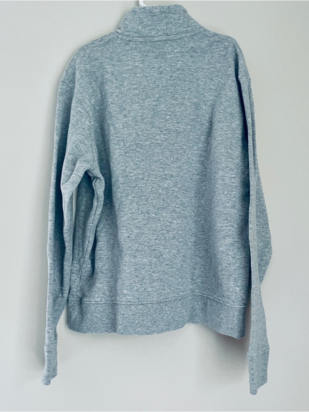 Vineyard Vines Heather Gray Quarter-Zip Pullover Large 16-18 - Picture 6 of 6